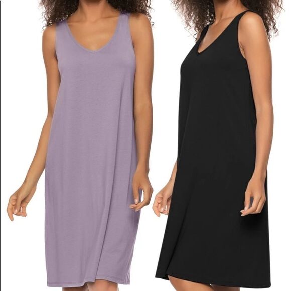 FELINA 2-pack Soft Cotton Modal Dresses - Picture 8 of 9